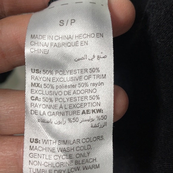 Soma black button down nightshirt - Picture 8 of 9